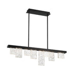 Lib&Co 10174-013 Brushed Black Siena, 8 Light Linear Chandelier, Brushed Black Image 1