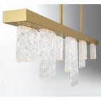 Lib&Co 10174-014 Brushed Gold Siena, 8 Light Linear Chandelier, Brushed Gold Image 4