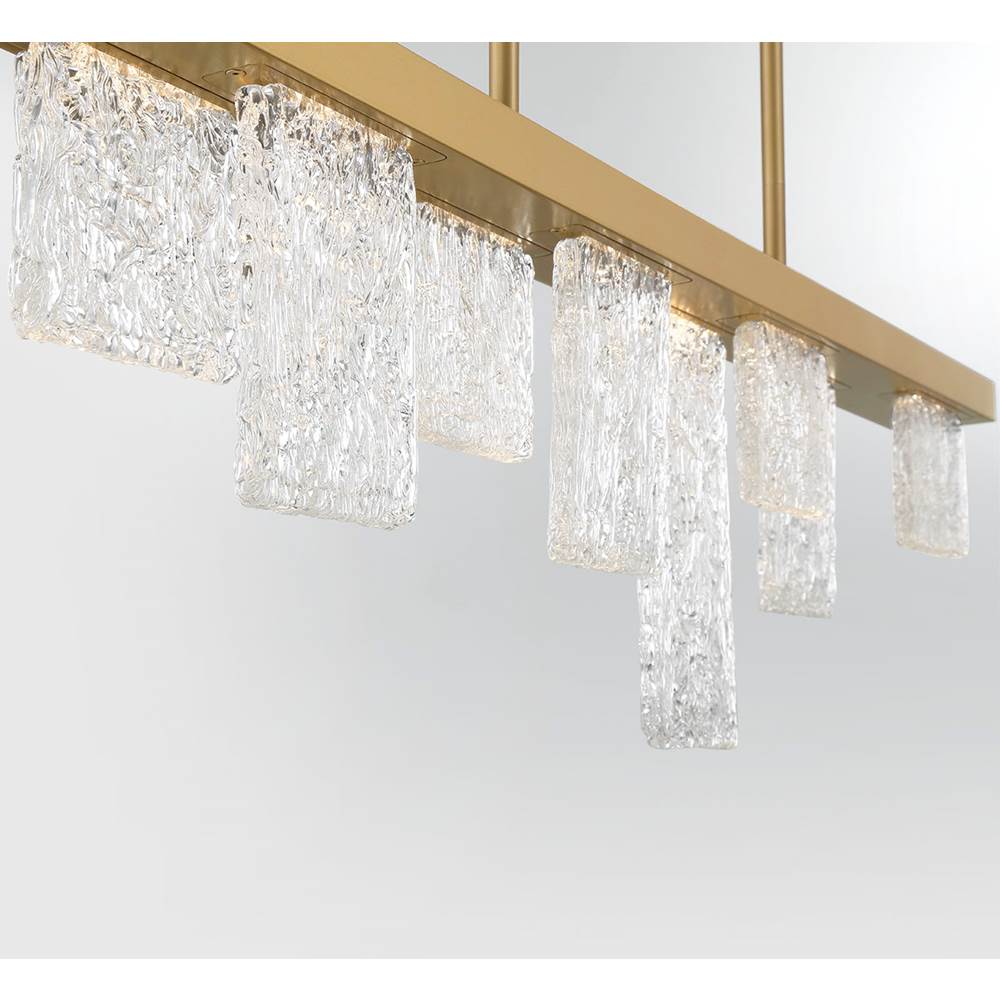 Lib&Co 10174-014 Brushed Gold Siena, 8 Light Linear Chandelier, Brushed Gold Image 2