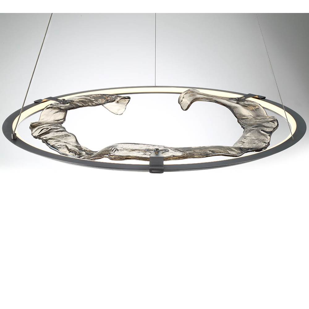 Lib&Co 10175-015 Metallic Brushed Grey Nettuno, Small Led Chandelier, Metallic Brushed Grey Image 3