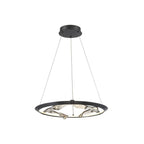 Lib&Co 10175-015 Metallic Brushed Grey Nettuno, Small Led Chandelier, Metallic Brushed Grey Image 1