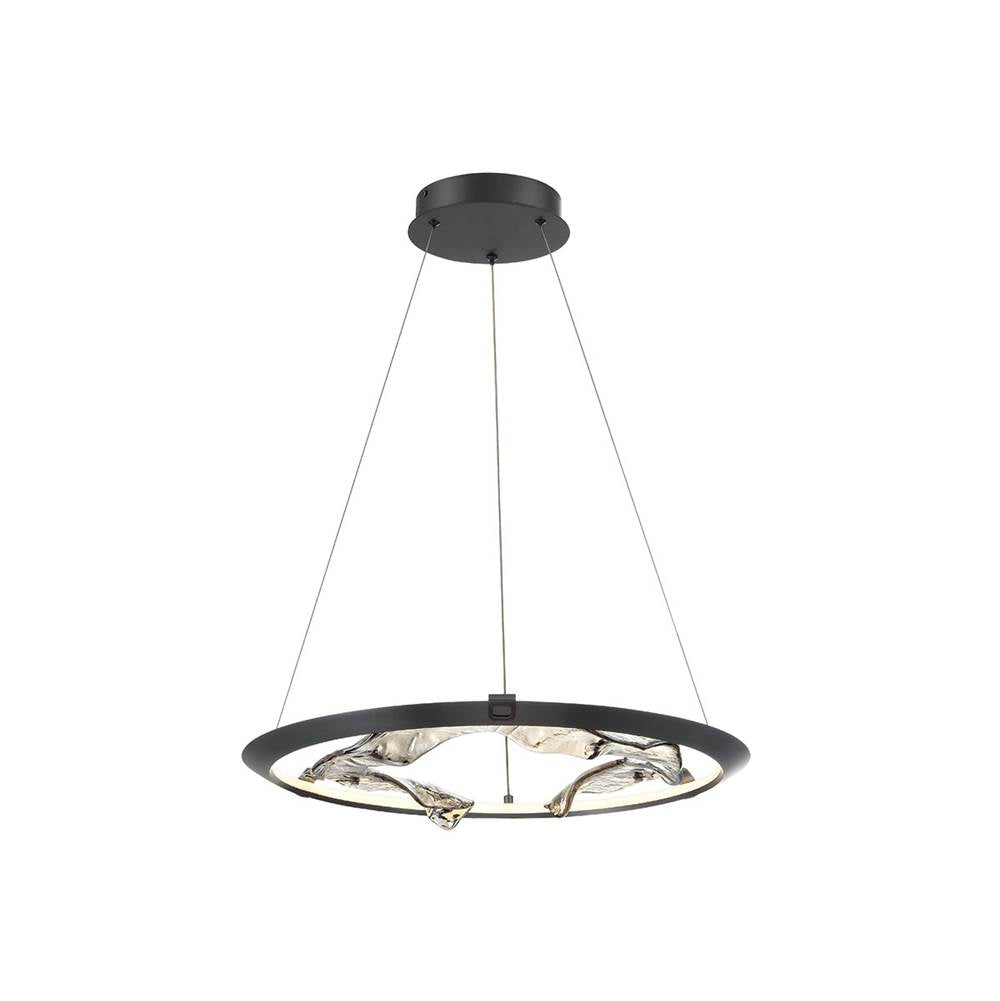 Lib&Co 10175-015 Metallic Brushed Grey Nettuno, Small Led Chandelier, Metallic Brushed Grey Image 1