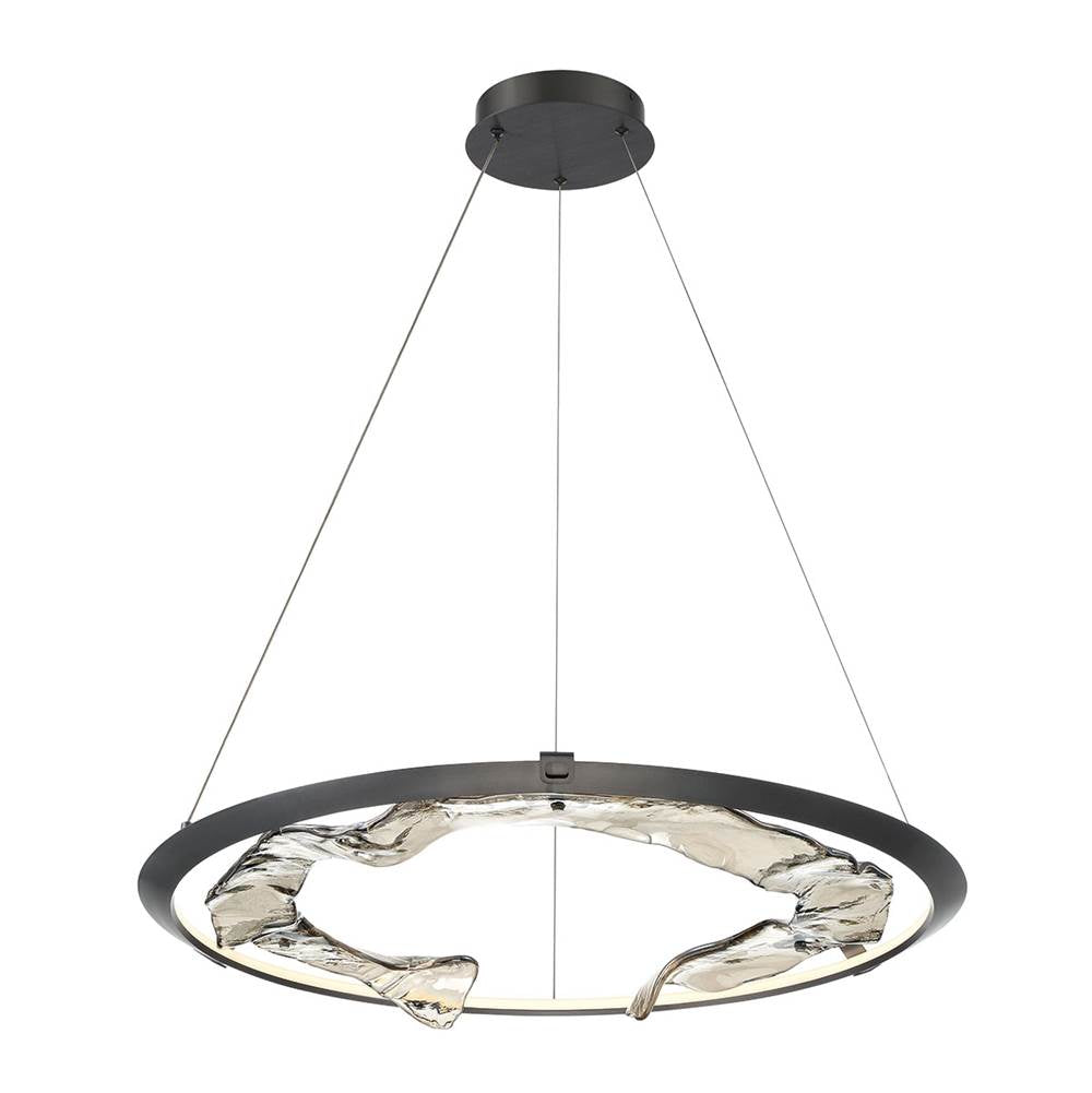 Lib&Co Nettuno, Large Led Chandelier, Metallic Brushed Grey