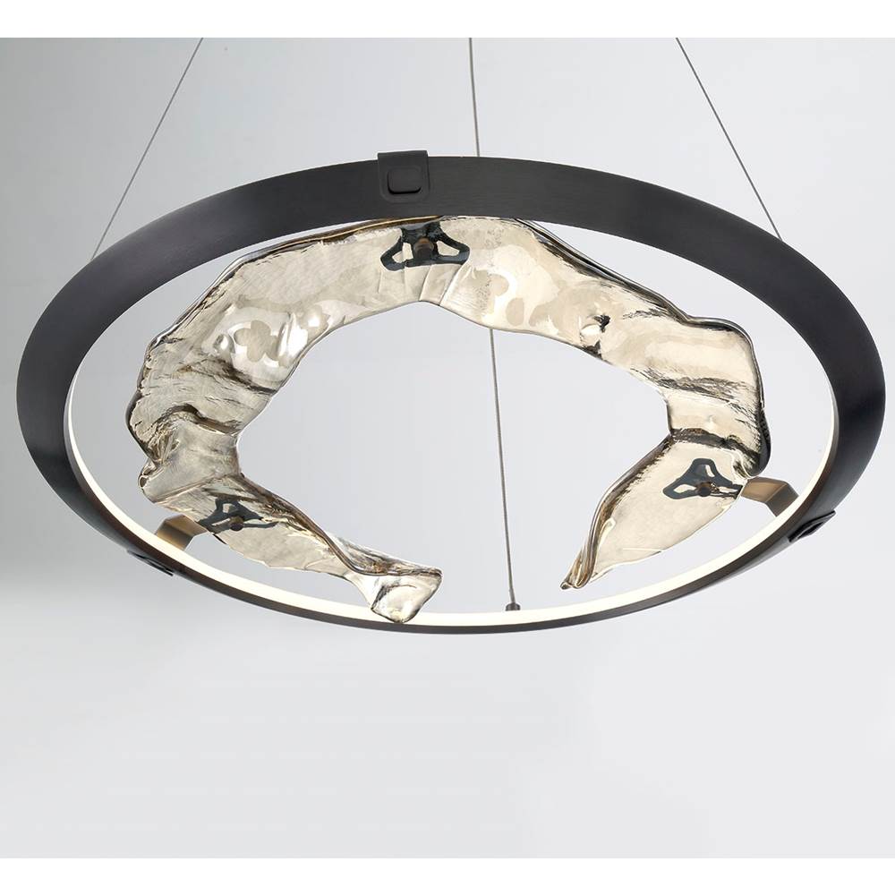 Lib&Co 10176-015 Metallic Brushed Grey Nettuno, Large Led Chandelier, Metallic Brushed Grey Image 2
