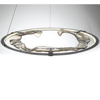 Lib&Co 10176-015 Metallic Brushed Grey Nettuno, Large Led Chandelier, Metallic Brushed Grey Image 1