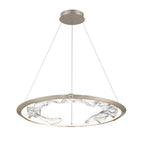 Lib&Co Nettuno, Large Led Chandelier, Metallic Brushed Grey