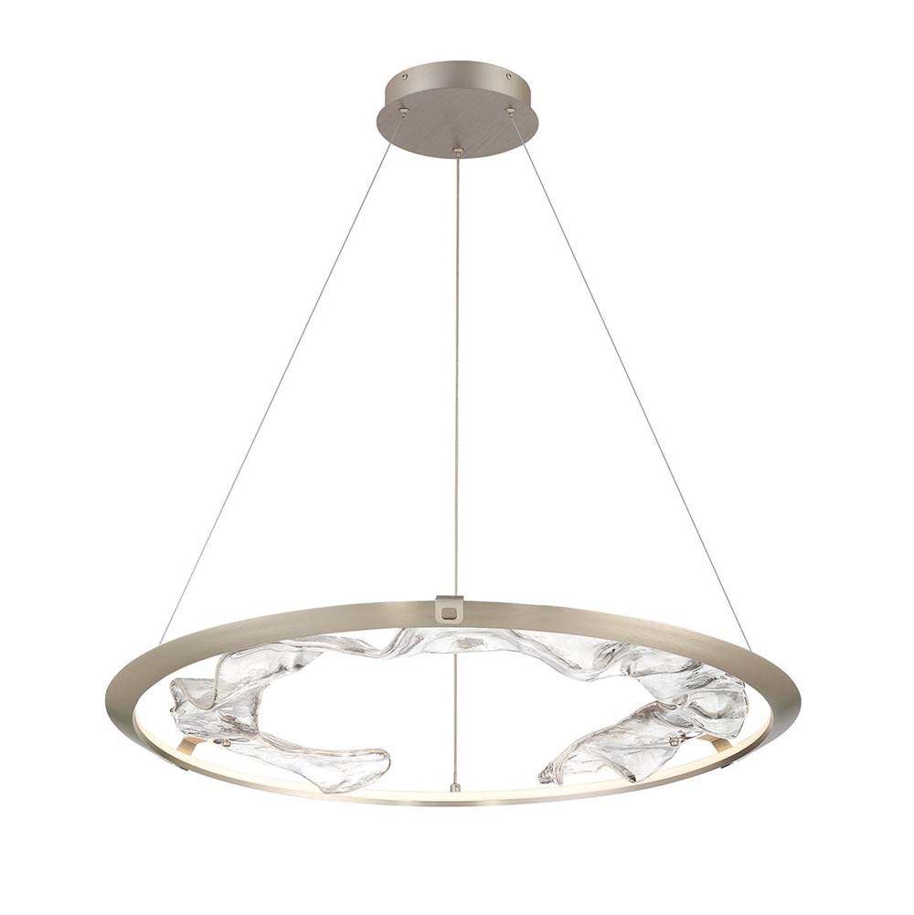 Lib&Co Nettuno, Large Led Chandelier, Metallic Brushed Grey