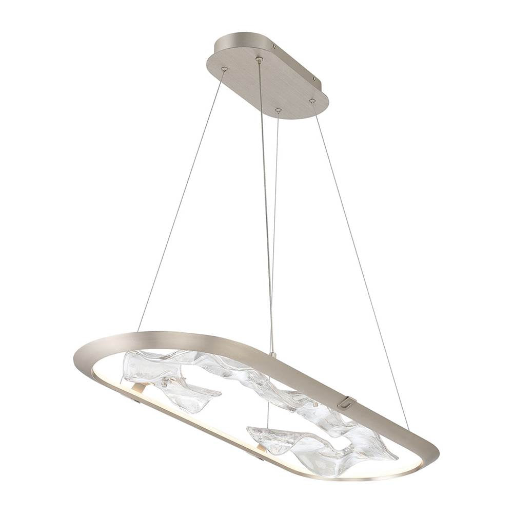 Lib&Co 10177-031 Metallic Brushed Champagne Nettuno, Small Oval Led Chandelier, Metallic Brushed Champagne Image 3
