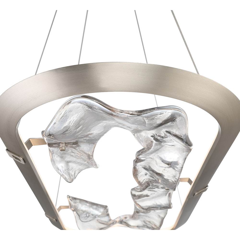 Lib&Co 10177-031 Metallic Brushed Champagne Nettuno, Small Oval Led Chandelier, Metallic Brushed Champagne Image 2