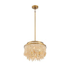 Lib&Co 10180-025 Antique Brass Molfetta, 3 Light Convertible Flushmount,pendant, Antique Brass With Cream Beads Image 2