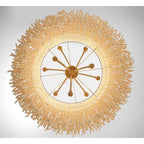 Lib&Co 10182-025 Antique Brass Molfetta, 9 Light Chandelier, Antique Brass With Cream Beads Image 4