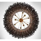 Lib&Co 10182-026 Antique Brass Molfetta, 9 Light Chandelier, Antique Brass With Black Beads Image 5