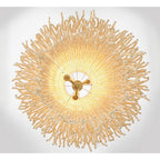 Lib&Co 10183-025 Antique Brass Molfetta, 12 Light Grand Chandelier, Antique Brass With Cream Beads Image 4