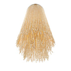 Lib&Co 10183-025 Antique Brass Molfetta, 12 Light Grand Chandelier, Antique Brass With Cream Beads Image 2