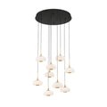 Lib&Co 10195-02 Matte Black Adelfia, 9 Light Round Led Chandelier, Matte Black Image 1