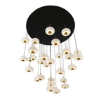 Lib&Co Adelfia, 31 Light Led Grand Chandelier, Matte Black
