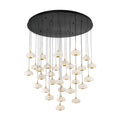 Lib&Co 10197-02 Matte Black Adelfia, 31 Light Led Grand Chandelier, Matte Black Image 1
