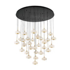 Lib&Co 10197-02 Matte Black Adelfia, 31 Light Led Grand Chandelier, Matte Black Image 1