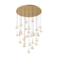 Lib&Co Adelfia, 31 Light Led Grand Chandelier, Painted Antique Brass