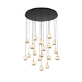 Lib&Co 10205-02 Matte Black Baveno, 19 Light Round Led Chandelier, Matte Black Image 1
