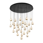 Lib&Co 10206-02 Matte Black Baveno, 31 Light Led Grand Chandelier, Matte Black Image 1