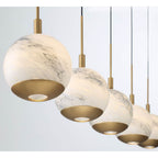 Lib&Co 10208-02 Matte Black Baveno, 5 Light Linear Led Chandelier, Matte Black Image 2