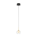 Lib&Co 10211-02 Matte Black Manarola, 1 Light Led Pendant, Matte Black Image 1