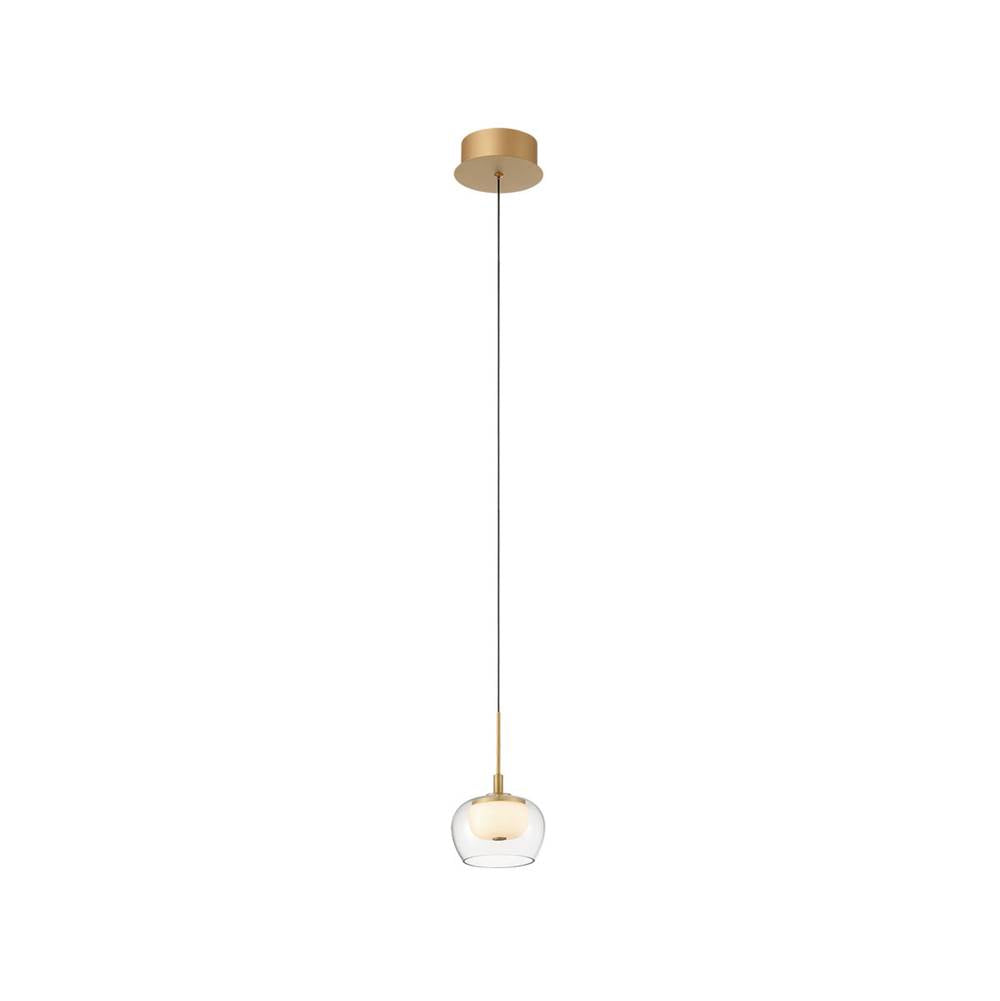 Lib&Co Manarola, 1 Light Led Pendant, Matte Black