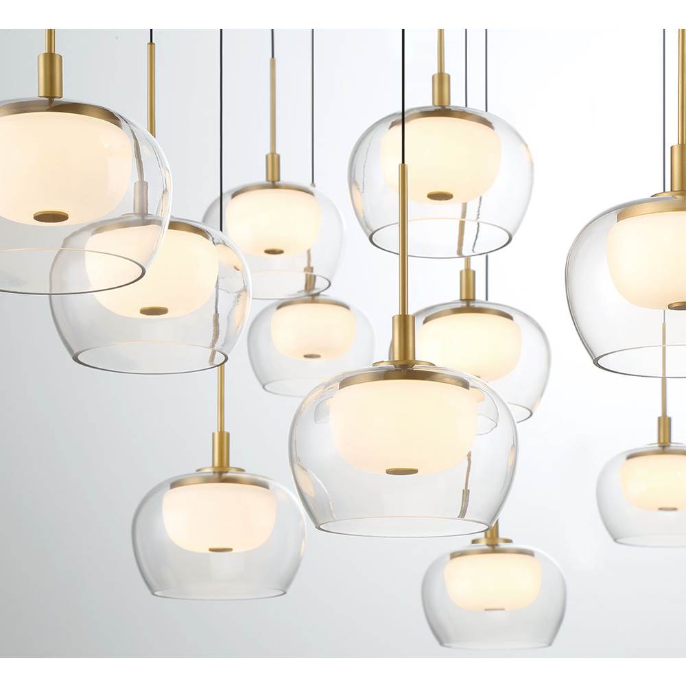 Lib&Co 10213-02 Matte Black Manarola, 9 Light Round Led Chandelier, Matte Black Image 2