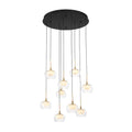 Lib&Co 10213-02 Matte Black Manarola, 9 Light Round Led Chandelier, Matte Black Image 1