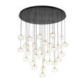 Lib&Co 10215-02 Matte Black Manarola, 31 Light Led Grand Chandelier, Matte Black Image 1
