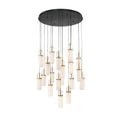Lib&Co 10223-02 Matte Black Verona, 19 Light Round Led Chandelier, Matte Black Image 1