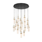 Lib&Co 10223-02 Matte Black Verona, 19 Light Round Led Chandelier, Matte Black Image 1