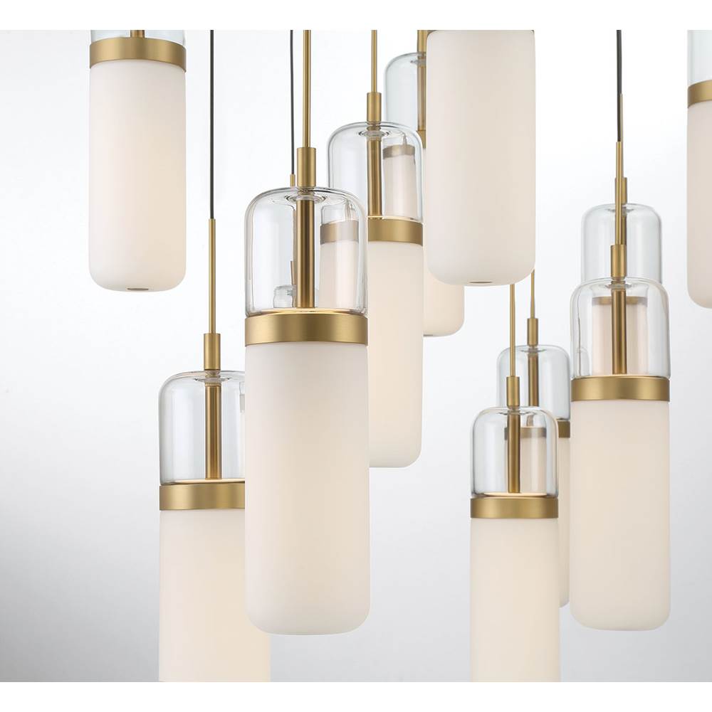 Lib&Co 10224-02 Matte Black Verona, 31 Light Led Grand Chandelier, Matte Black Image 3