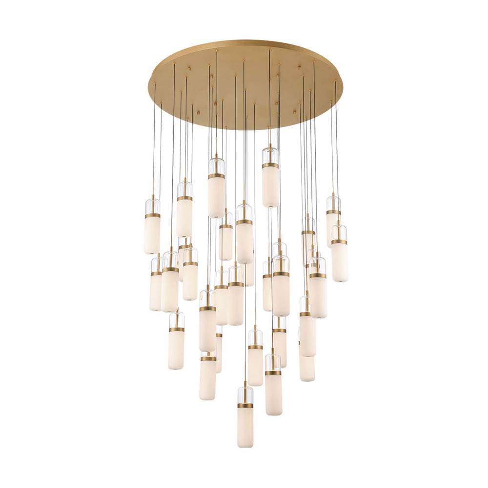 Lib&Co Verona, 31 Light Led Grand Chandelier, Matte Black