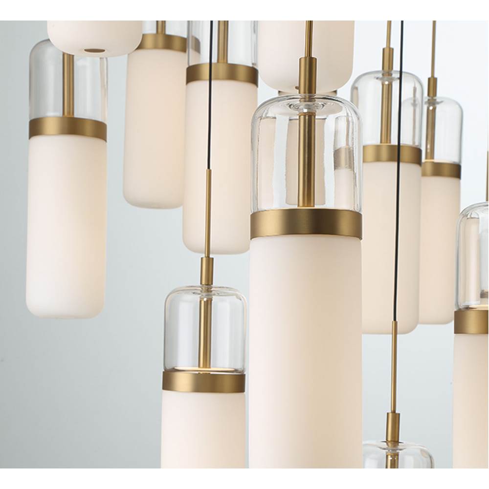 Lib&Co 10225-02 Matte Black Verona, 8 Light Rectangular Led Chandelier, Matte Black Image 4