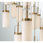 Lib&Co 10227-02 Matte Black Verona, 14 Light Rectangular Led Chandelier, Matte Black Image 2
