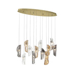 Lib&Co 12034-023-07 Gold Sorrento, 12 Light Oval Led Chandelier, Mixed, Gold Canopy Image 1