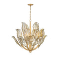 Lib&Co 12048-028 Gold Leaf Brindisi, 12 Light Chandelier, Gold Image 1