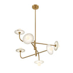 Lib&Co 12051-037 Brushed Brass Teramo, 6 Light Led Chandelier, Brushed Brass Image 3