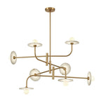Lib&Co Teramo, 8 Light Led Chandelier, Matte Black