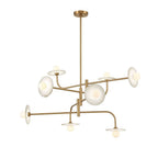 Lib&Co 12052-037 Brushed Brass Teramo, 8 Light Led Chandelier, Brushed Brass Image 3