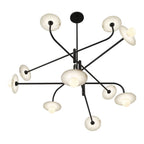 Lib&Co 12053-02 Matte Black Teramo, 10 Light Led Chandelier, Matte Black Image 2