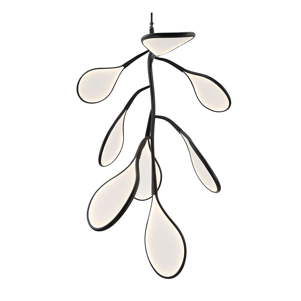 Lib&Co Volare, 8 Light Led Grand Chandelier, Brushed Gunmetal