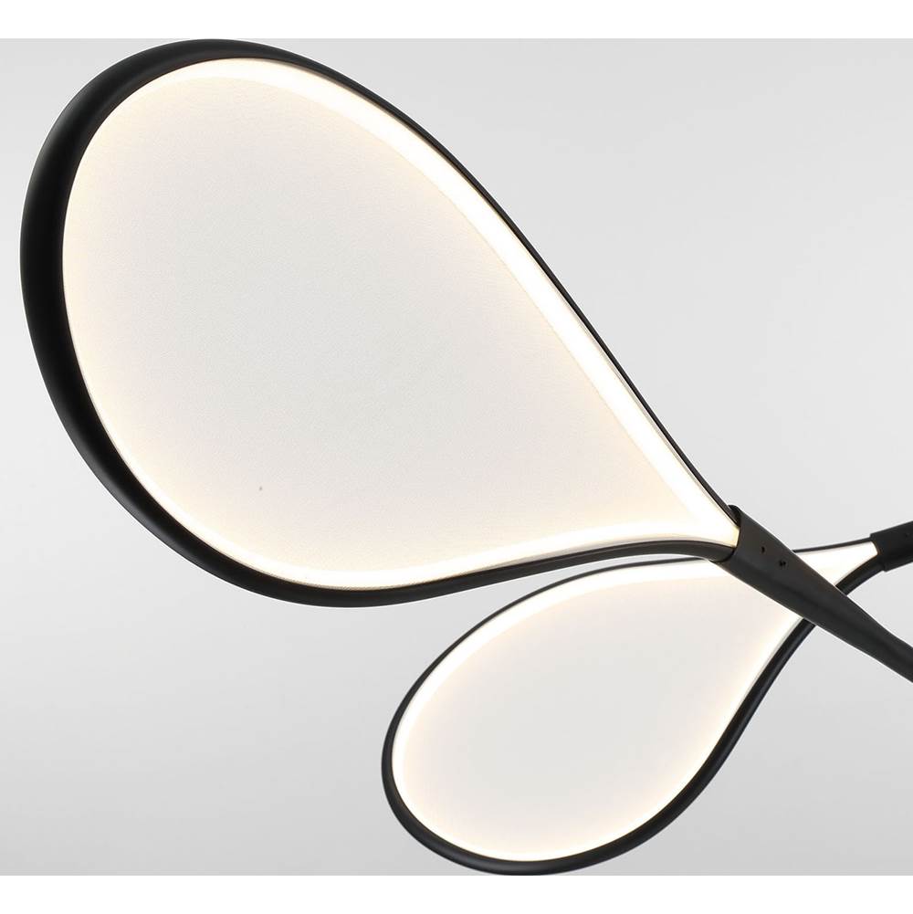Lib&Co Volare, 6 Light Oval Led Chandelier, Brushed Gunmetal