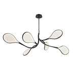 Lib&Co 12063-032 Brushed Gunmetal Volare, 6 Light Oval Led Chandelier, Brushed Gunmetal Image 1