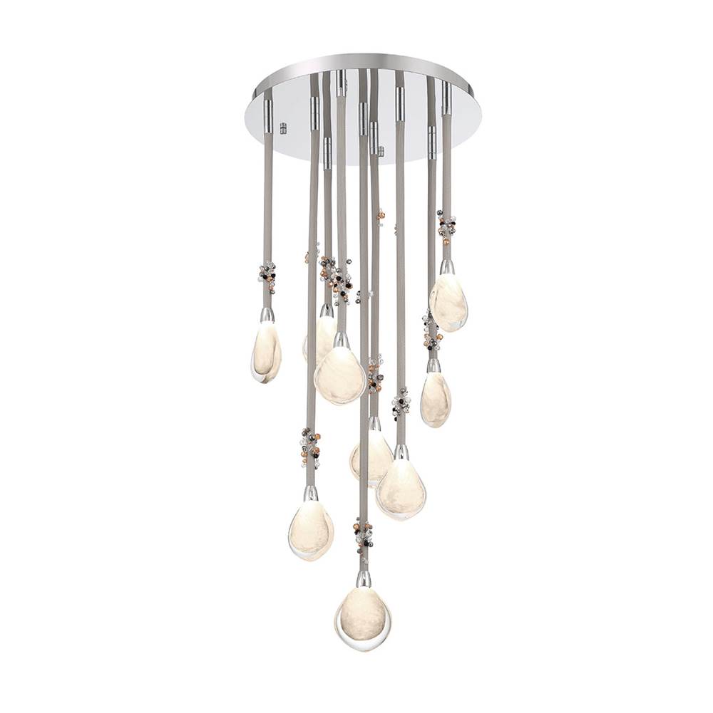 Lib&Co Bellissima, 9 Light Led Chandelier, Chrome