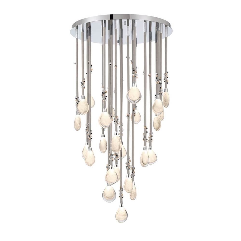 Lib&Co 12066-01 Chrome Bellissima, 24 Light Led Chandelier, Chrome Image 1