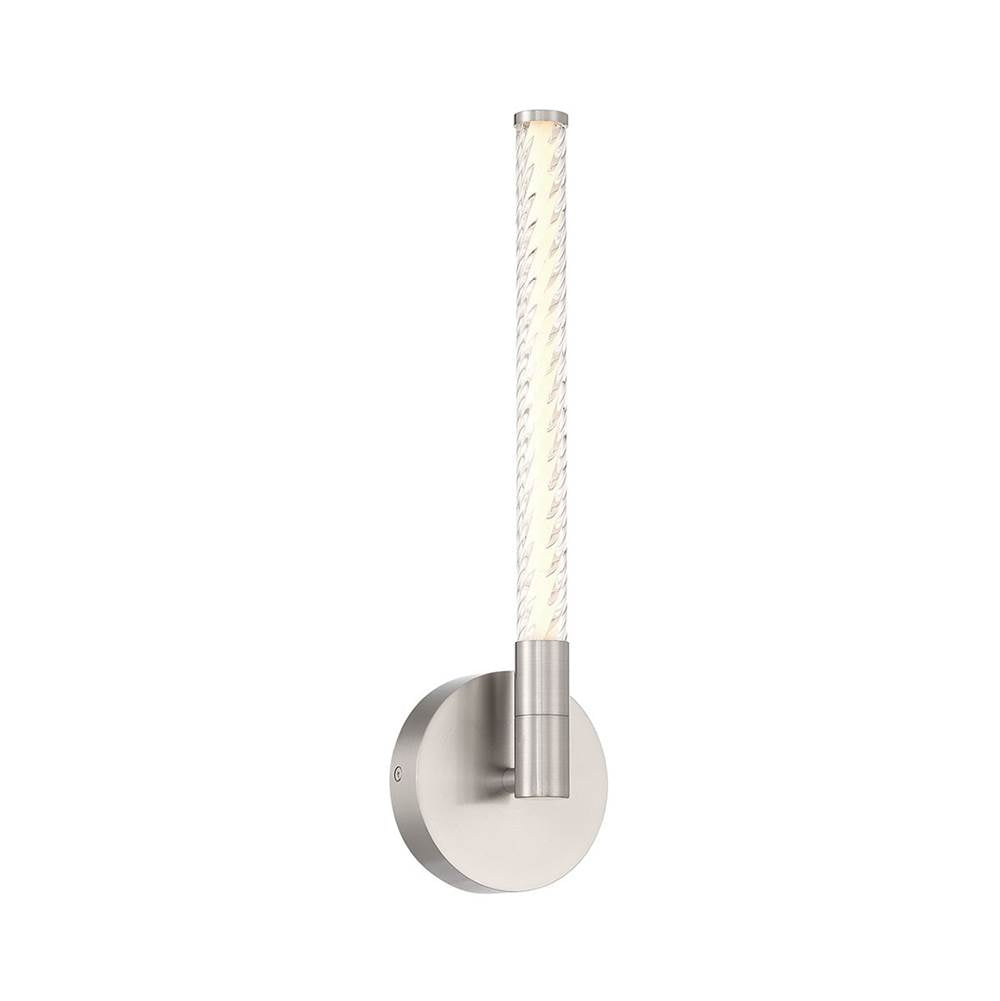 Lib&Co Volterra, 1 Light Led Wall Mount, Satin Nickel