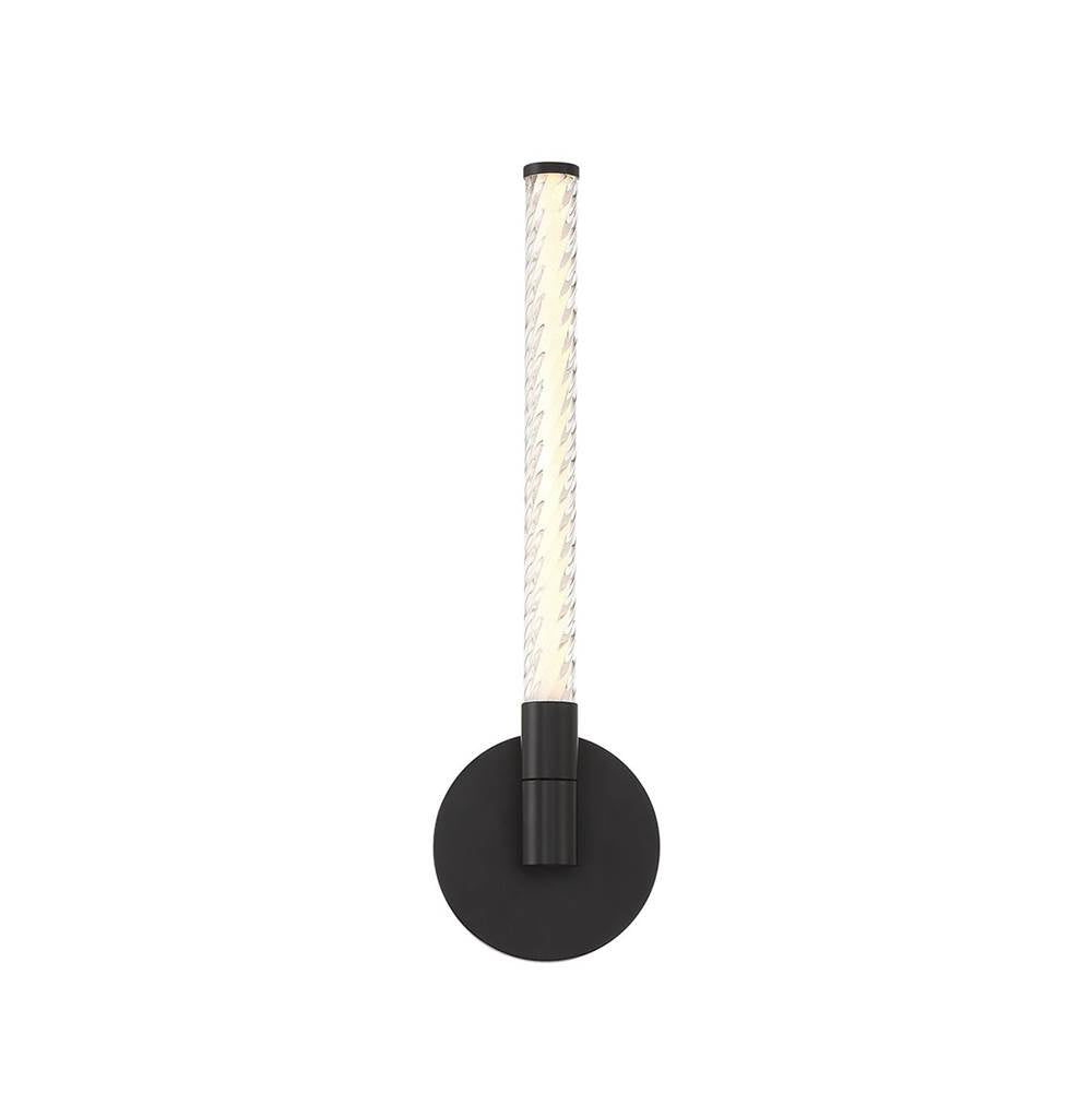 Lib&Co 12078-02 Matte Black Volterra, 1 Light Led Wall Mount, Matte Black Image 1